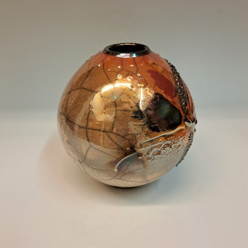 #230750 Raku Glitter Pot $32 at Hunter Wolff Gallery